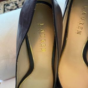 Ralph Lauren open toe pumps